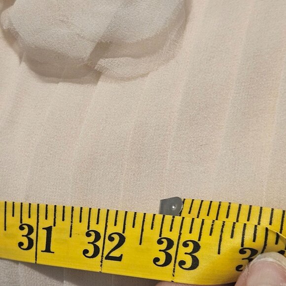 Laundry Ivory 0 Silk Chiffon Midi Dress – Romantic Core Bridalcore Elegance - Picture 15 of 16